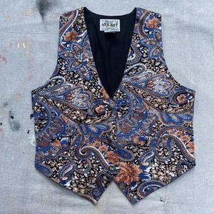 Vintage 90s beaded paisley vest by At!last
